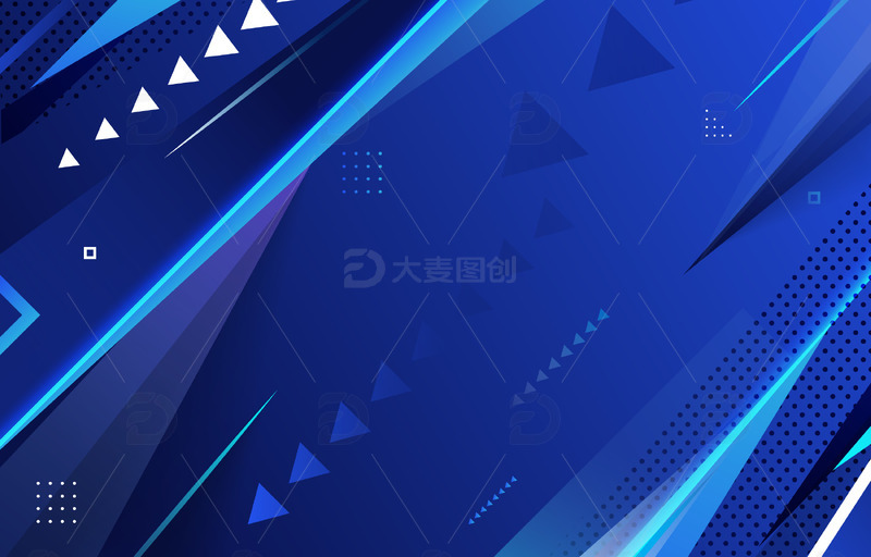 源文件下载【趣麦麦图】蓝色科技数据商务海报封面未来科技背景