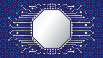 科技蓝色数据电路板芯片未来科技背景