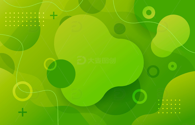 绿色简约时尚电商商务海报画册封面企业流动