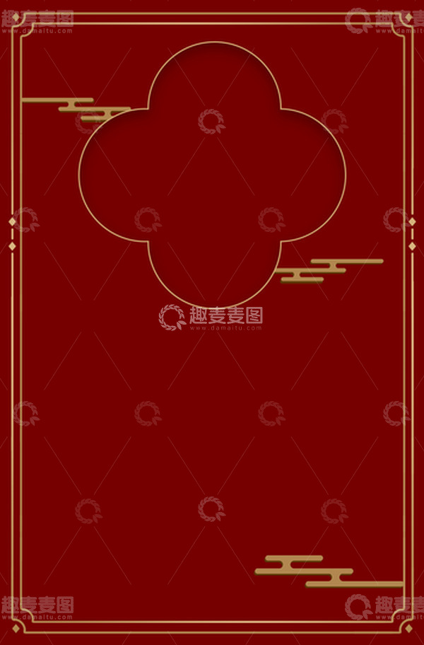 源文件下载【趣麦麦图】国潮电商展台海报主图边框