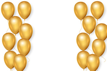 气球节日欢乐庆祝装饰金色气球