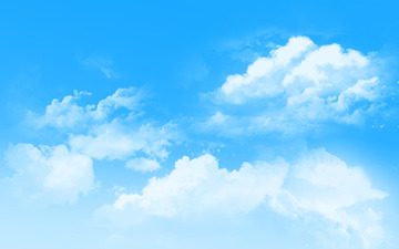 蓝色唯美天空云彩云朵背景