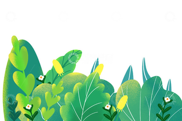 源文件下载【趣麦麦图】花草元素清新手绘元素