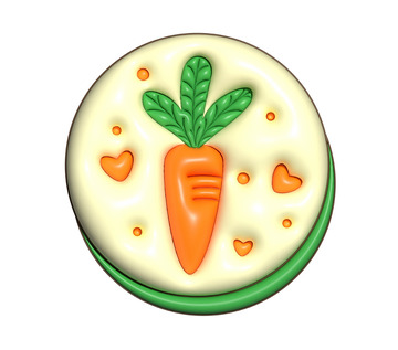 AI胡萝卜膨胀效果