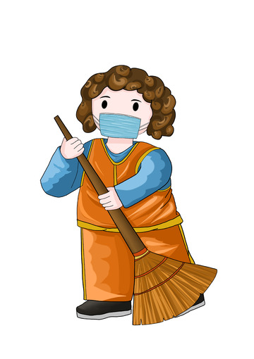 五一劳动节换位工人元素