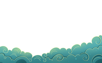 国潮风金箔鎏金敦煌祥云中式边框