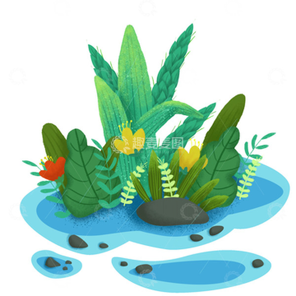 源文件下载【趣麦麦图】二十四节气谷雨手绘插画