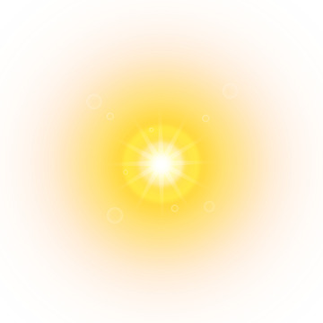 太阳光光晕矢量元素