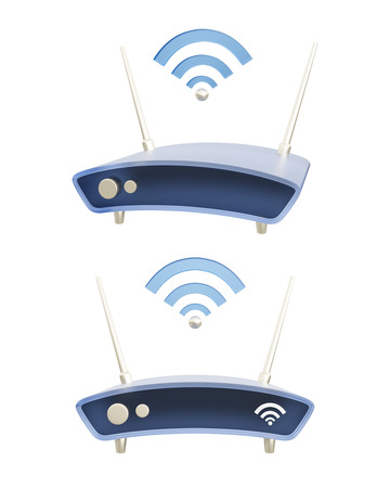 3D立体WIFI信号路由器光猫图标元素