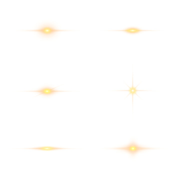 金黄色光效矢量元素