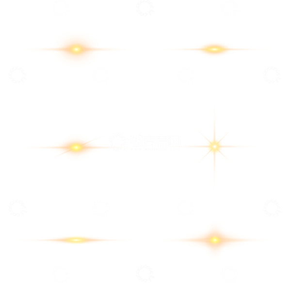 源文件下载【趣麦麦图】金黄色光效矢量元素