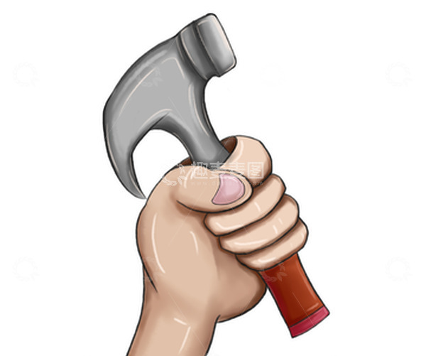 源文件下载【趣麦麦图】手绘劳动节工人锤子素材