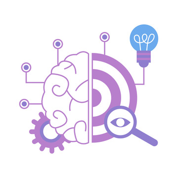 卡通头脑风暴元素