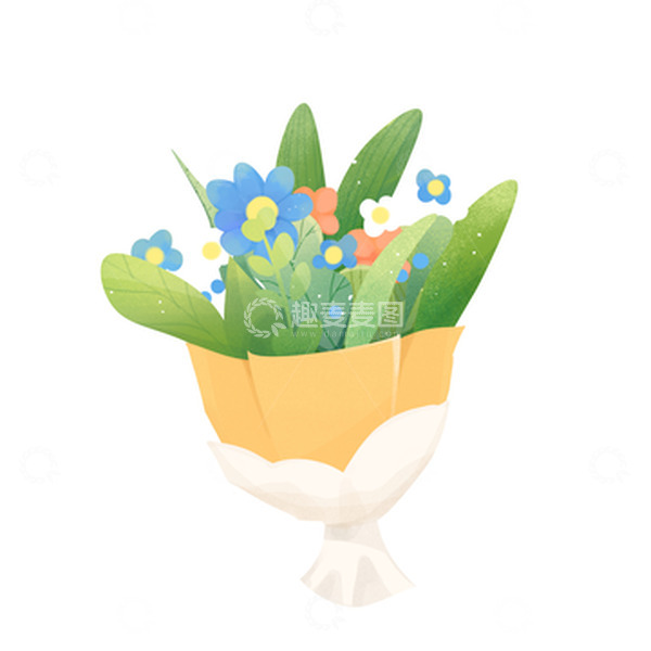源文件下载【趣麦麦图】花束植物花卉素材