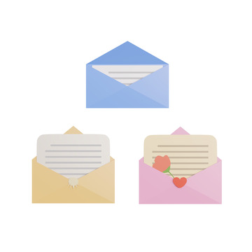 信封信件邮件邮箱书信情书请柬贺卡
