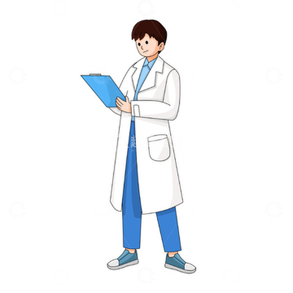 源文件下载【趣麦麦图】写病历的医护人员