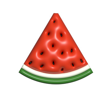 AI膨胀效果西瓜