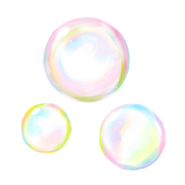 唯美梦幻彩色泡泡