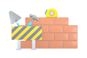 3D立体劳动节工具场景