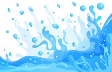 水花浪花涟漪波浪水效果水特效