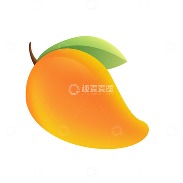 源文件下载【趣麦麦图】黄色大芒果元素