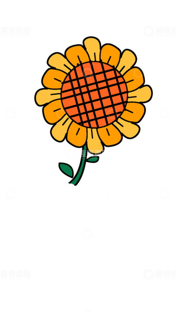 源文件下载【趣麦麦图】正在怒放的葵花