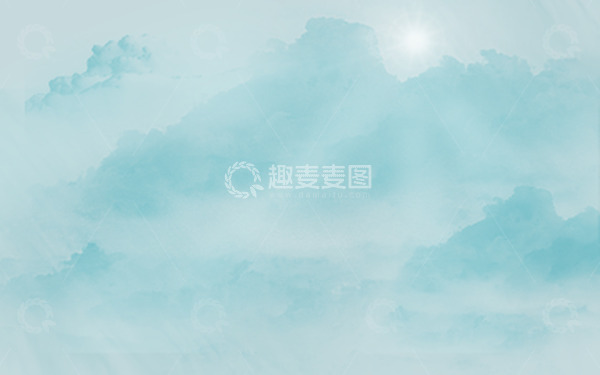 源文件下载【趣麦麦图】清新蓝色云彩图