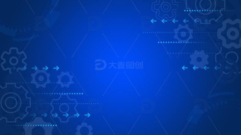 源文件下载【趣麦麦图】蓝色科技机械