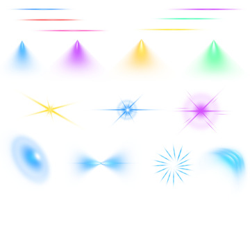 线性光效光晕效果