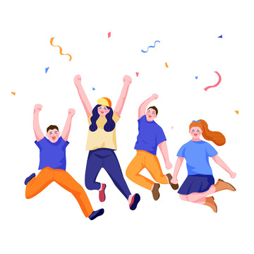 五四青年节手绘青年