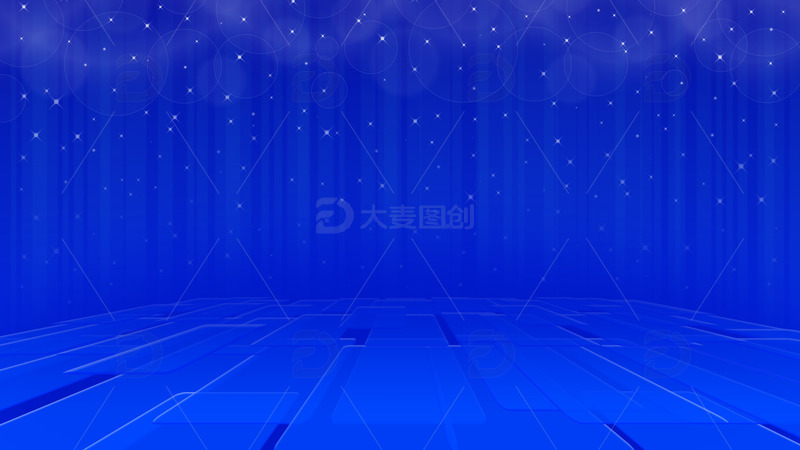 源文件下载【趣麦麦图】蓝色科技几何形状