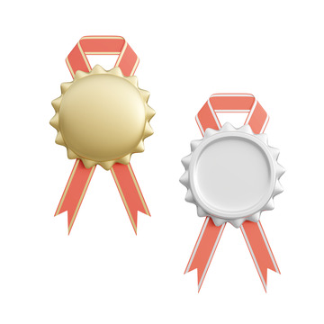 3D奖章胸针胸章勋章金牌银牌奖牌