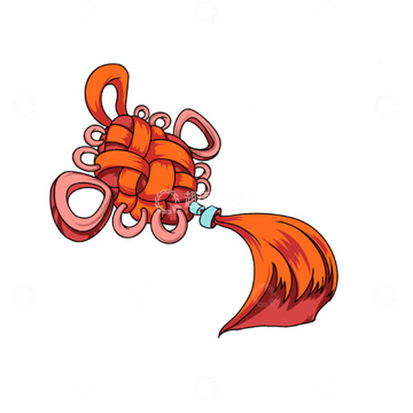 源文件下载【趣麦麦图】春节中国结手绘