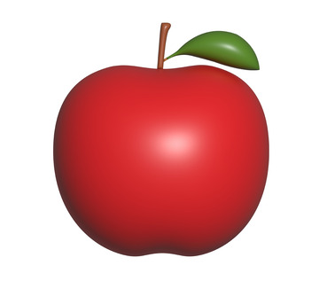 AI膨胀效果水果苹果