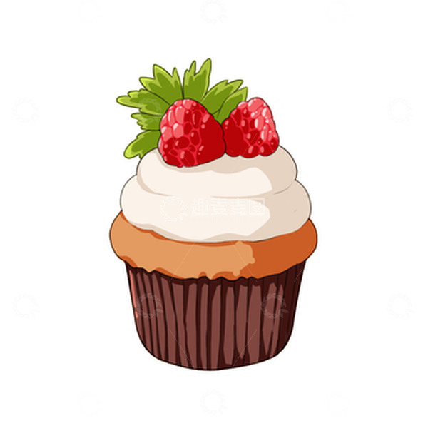 源文件下载【趣麦麦图】奶油纸杯蛋糕