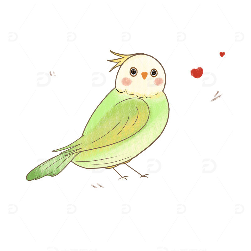 春天夏天小鸟小动物装饰