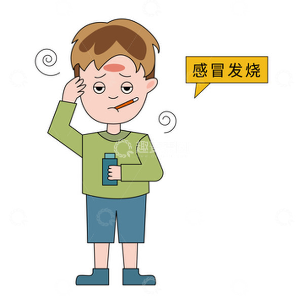 源文件下载【趣麦麦图】人物疾病感冒发烧元素