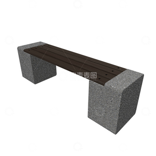 源文件下载【趣麦麦图】石头凳子， 公园