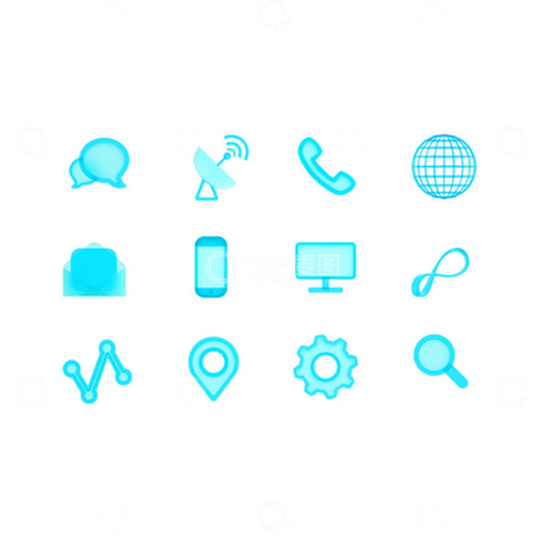 源文件下载【趣麦麦图】-透明图标建模