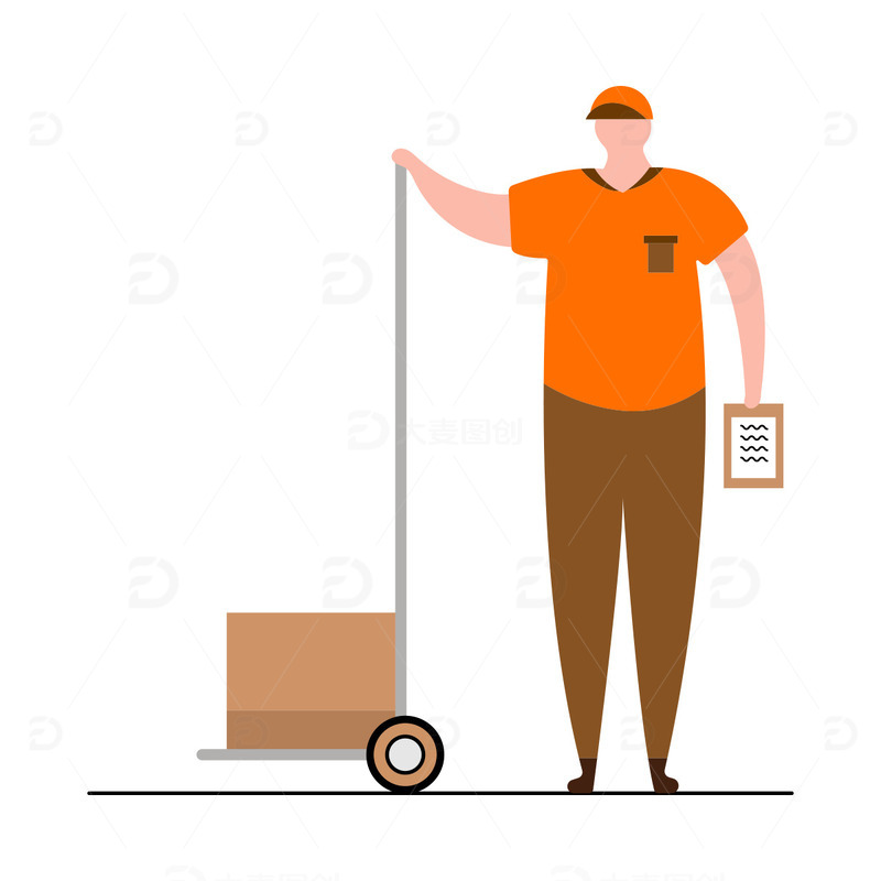 五一劳动节劳动人民工人人物插画