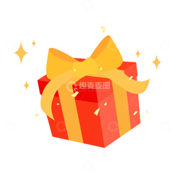 源文件下载【趣麦麦图】红色促销礼盒矢量元素