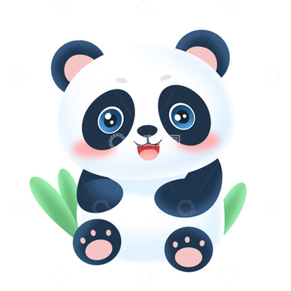 源文件下载【趣麦麦图】可爱卡通动物熊猫元素