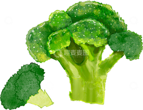 源文件下载【趣麦麦图】绿色蔬菜西兰花