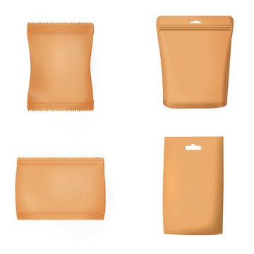 牛纸皮磨砂质感零食袋包装袋样机