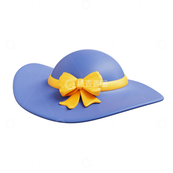 源文件下载【趣麦麦图】3D立体遮阳帽太阳帽