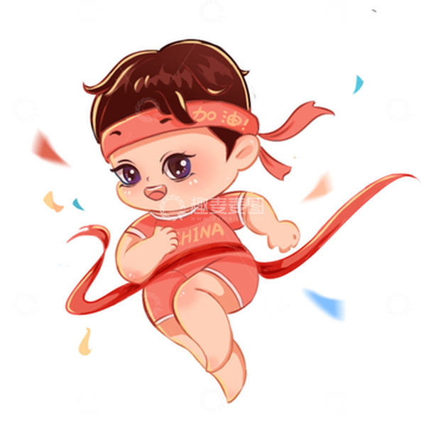 源文件下载【趣麦麦图】-亚运会跑步体育运动健身锻炼运动会