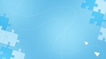 浅色教育拼图简约