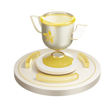 3D领奖台颁奖奖杯亚运会体育运动会图标