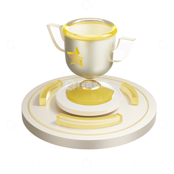 源文件下载【趣麦麦图】-3D领奖台颁奖奖杯亚运会体育运动会图标