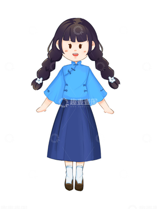 源文件下载【趣麦麦图】五四青年节-民国女青年形象